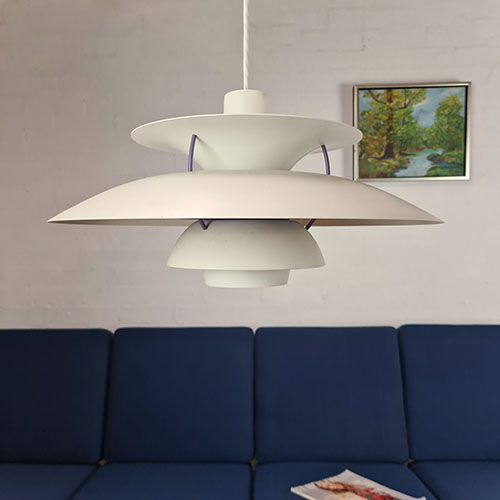 Collection of chairs Danish mid-century pendant designed by Poul Henningsen