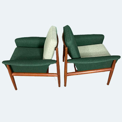 Grete Jalk two chairs web Grete Jalk Lounge chairs