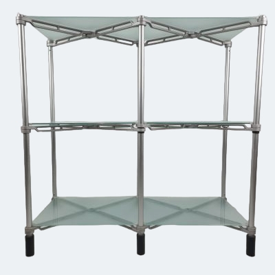 Glass Shelving with metal frame