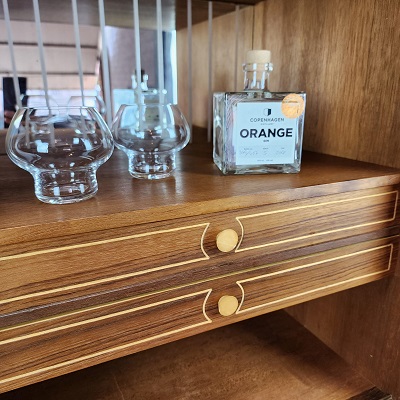 Sideboard with Copenhagen gin Sideboard with Copenhagen gin